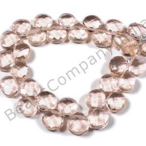 Grey Cat Eye Hydro Quartz Heart Shape Strand 148 Cts BCI#123 10x10 MM Size Grey Cat Eye Hydro Quartz Smooth Heart Shape Beads
