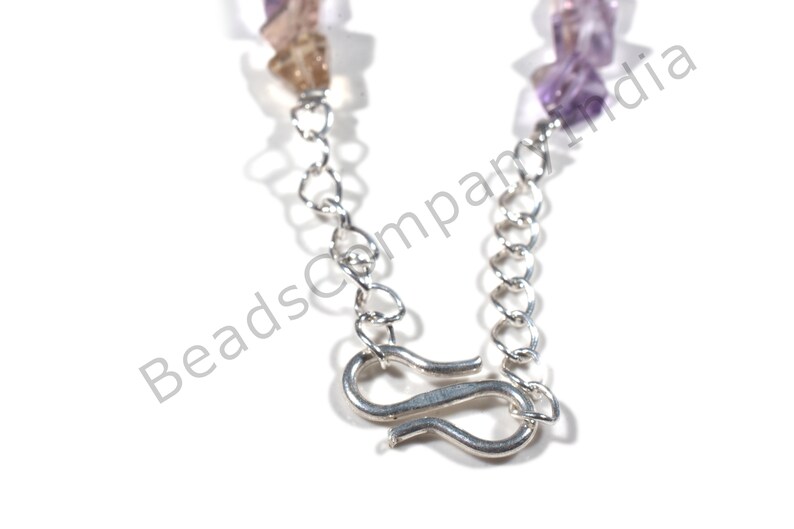 BCI#6334 119 Cts Ametrine Step Cut Nuggets Ametrine Step Cut Nuggets Beads 5x6-13.5x10 MM Ametrine Cut Nuggets Necklace Making Jewelry