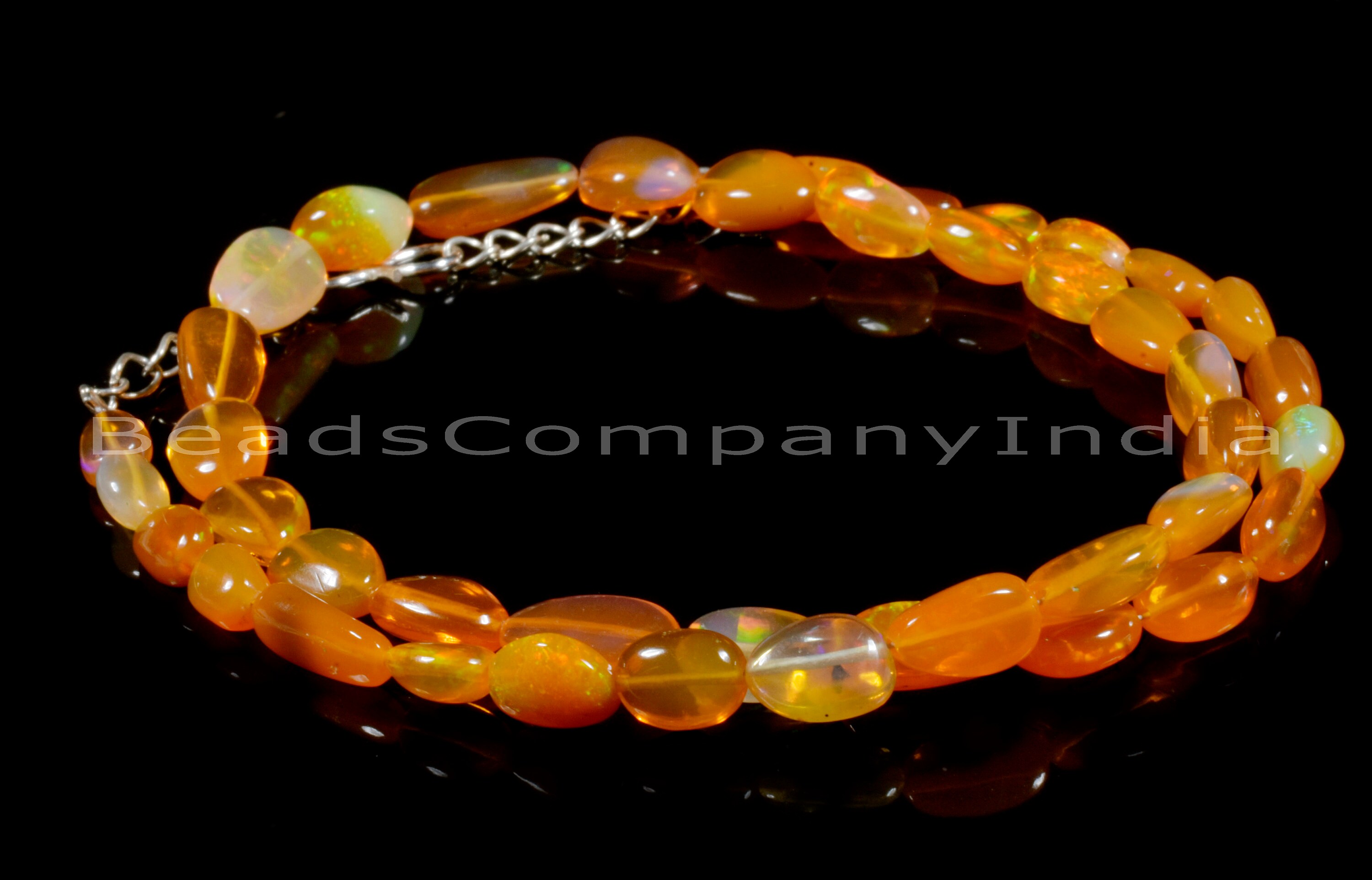 Wholesale Beads 55 Cts Weight Fire Opal Necklace 16 Inches Strand Natural Ethiopian Orange Opal Smooth Nuggets Beads 7.5x4.5-13.5x8 MM Wholesale Beads 55 Cts Weight Fire Opal Necklace 16 Inches Strand Natural Ethiopian Orange Opal Smooth Nuggets Beads 7.5x4.5-13.5x8 MM