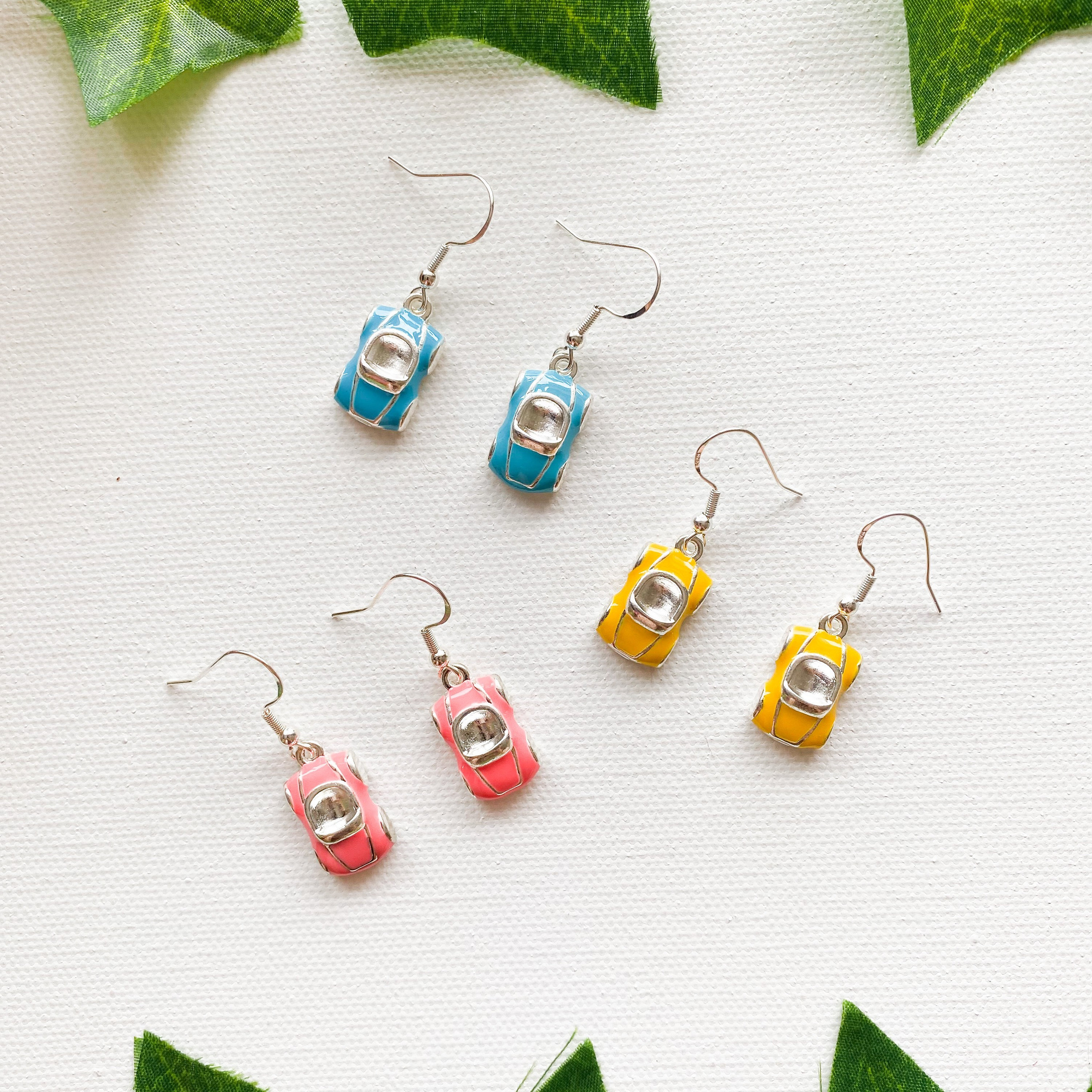 The Tiniest Vintage Car Earrings Etsy