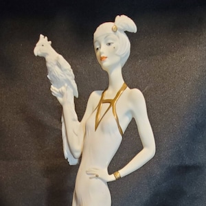 Giuseppe Armani Lady With a Parrot - Etsy