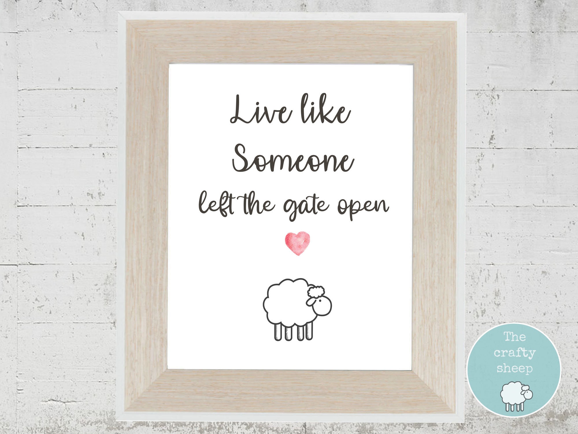 Sheep print | Quote print | Sheep gifts for friends & family