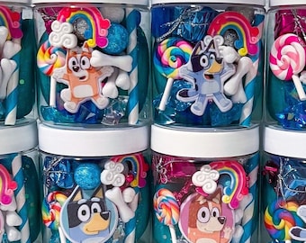 Blue Dog Speeldeegkit, deegbedankjes, kinderverjaardag, speeldeegpakket, goodiebags, kinderfeestartikelen, peuterdeegpotten