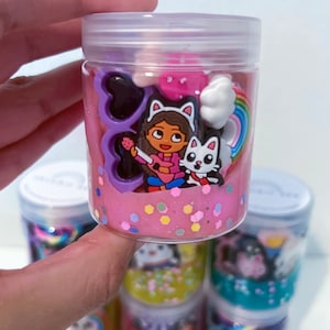 REGALOS PARA FIESTA DE CASA DE MUÑECAS Plastilina, Recuerdos de Fiesta de Cumpleaños de Gatitos, Regalo de Cumpleaños para Niñas y Bolsas de Fiesta Personalizadas, Recuerdos de Fiesta de Princesas, Para mayores de 4 años imagen 2