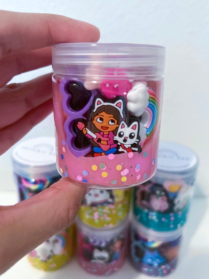 REGALOS PARA FIESTA DE CASA DE MUÑECAS Plastilina, Recuerdos de Fiesta de Cumpleaños de Gatitos, Regalo de Cumpleaños para Niñas y Bolsas de Fiesta Personalizadas, Recuerdos de Fiesta de Princesas, Para mayores de 4 años imagen 2