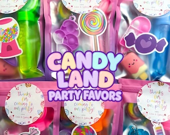 CANDY LAND PARTY-bedankjestas - Kies je thema Verjaardagsfeestje benodigdheden voor peuters en voorgevulde feestzakjes - Goodiebags voor kinderen - Sweet One