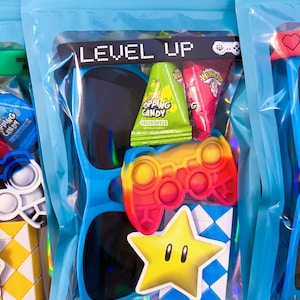 VIDEO GAME Party Favor BAGS – Toddler Birthday Party Bag – Pre Filled Gamer Goodie Bags – Boys Birthday Party Favors – Kids Gift Bags
