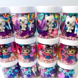 Dollhouse Play Dough Kit,Girl Party Favors, Playdough Jar,Sensory Kits,girl birthday party,princess play dough,sensory jars