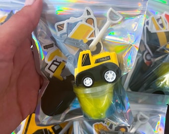 CONSTRUCTION Birthday PARTY FAVORS, Truck Favor Bags And Pre Filled Party Supplies,Personalized Party Favors,Party Favors Bulk,Ages 4+