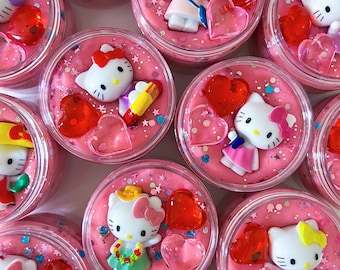 Kitty-feestgunsten, potjes deeg, bedankje kinderfeestje, verjaardag kitten, potjes deeg, kinderspeelgoed, zintuiglijk speelgoed, verjaardag meisje