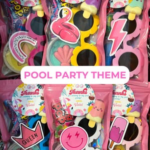 WÄHLEN SIE IHR THEMA Kinder personifizierte Mitbringsel, zwei süße, Candyland Thema, Geburtstag Leckerei Taschen, Süßigkeiten Gastgeschenke, Pool Partygeschenke, Geschenk