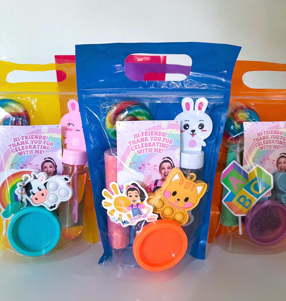 RACHEL PARTY FAVORS Goodie Bags, Pre Filled Kids Birthday Gift Bags ...