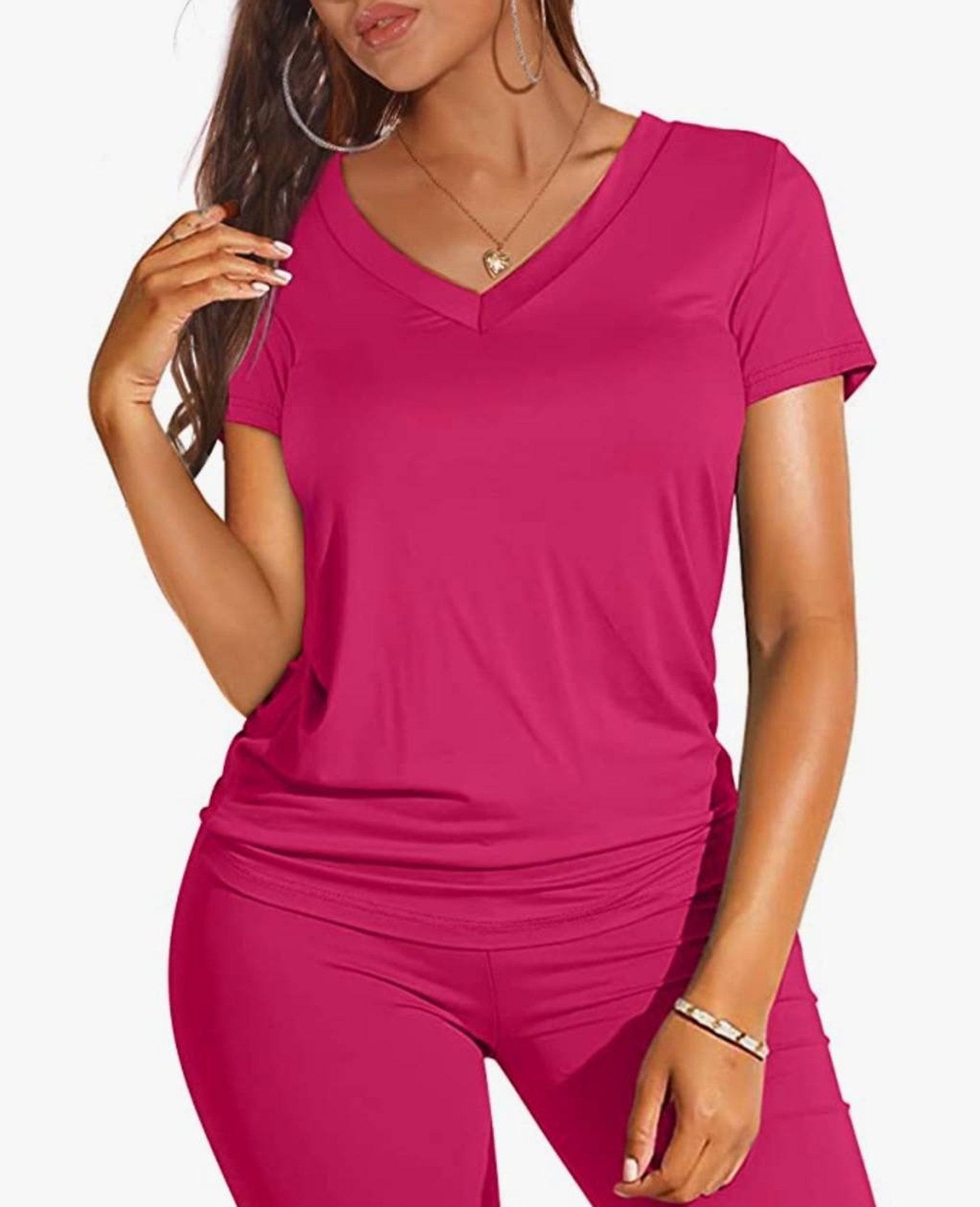 v neck tracksuit womens