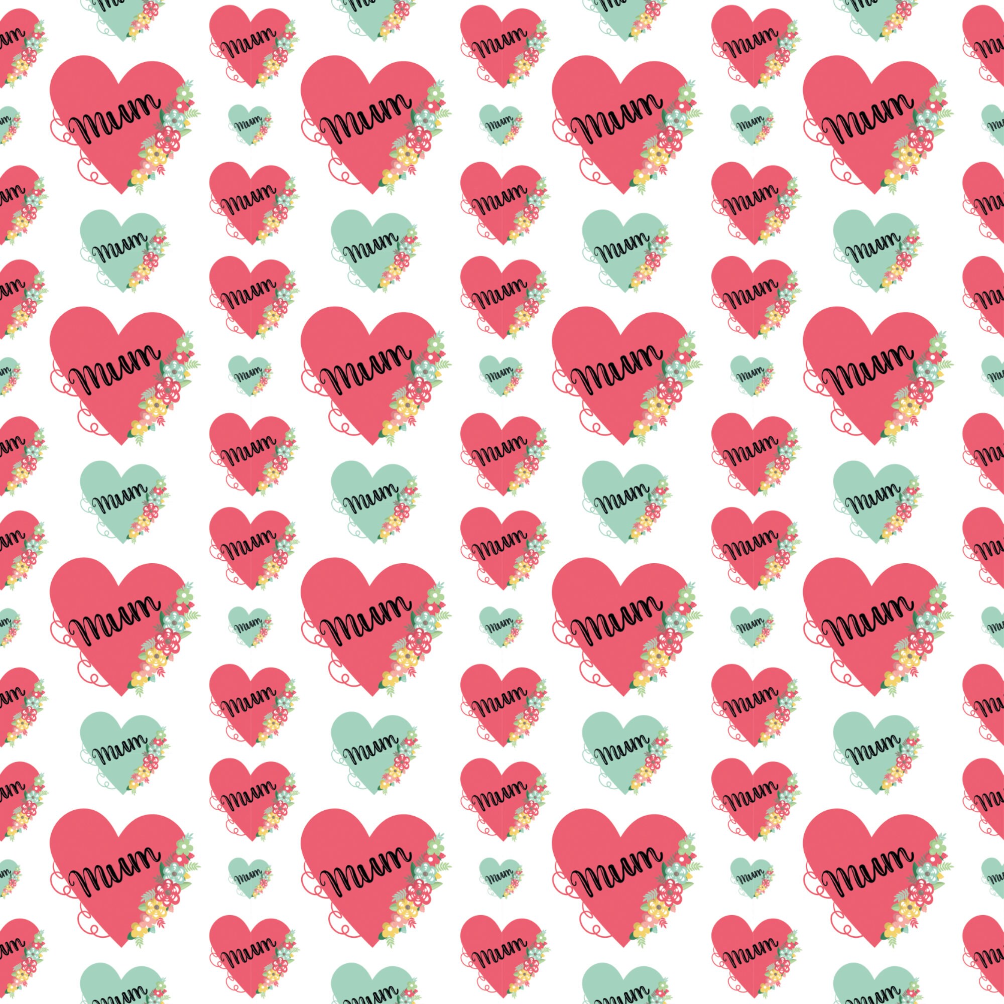 Mum Gift Wrap Birthday Wrapping Paper Roll Mothers Day Etsy