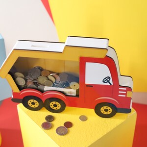 Digger Truck Large Piggy Bank