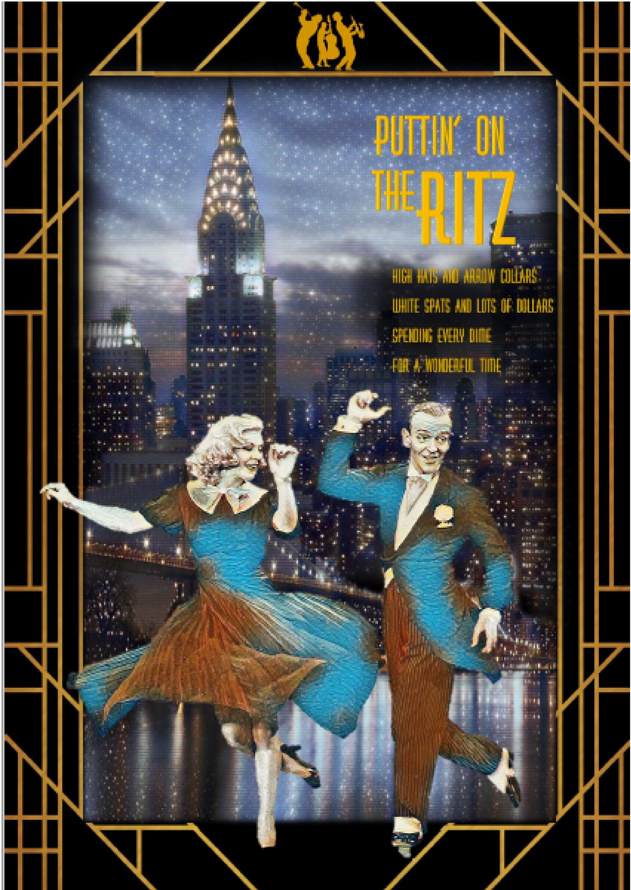 Puttin' on the Ritz Large Fred Astaire Ginger Rogers Art Etsy UK Puttin' on the Ritz Large Fred Astaire Ginger Rogers Art Etsy UK