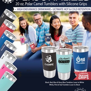 Customizable 20oz Polar Camel insulated tumbler