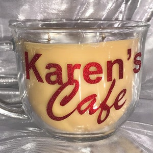 One tree hill Karens cafe mug candle