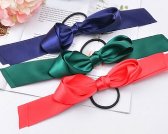 New Women Girl Rabbit Ear Scrunchie Hair Band Rope Elastic Tie Ponytail Holder