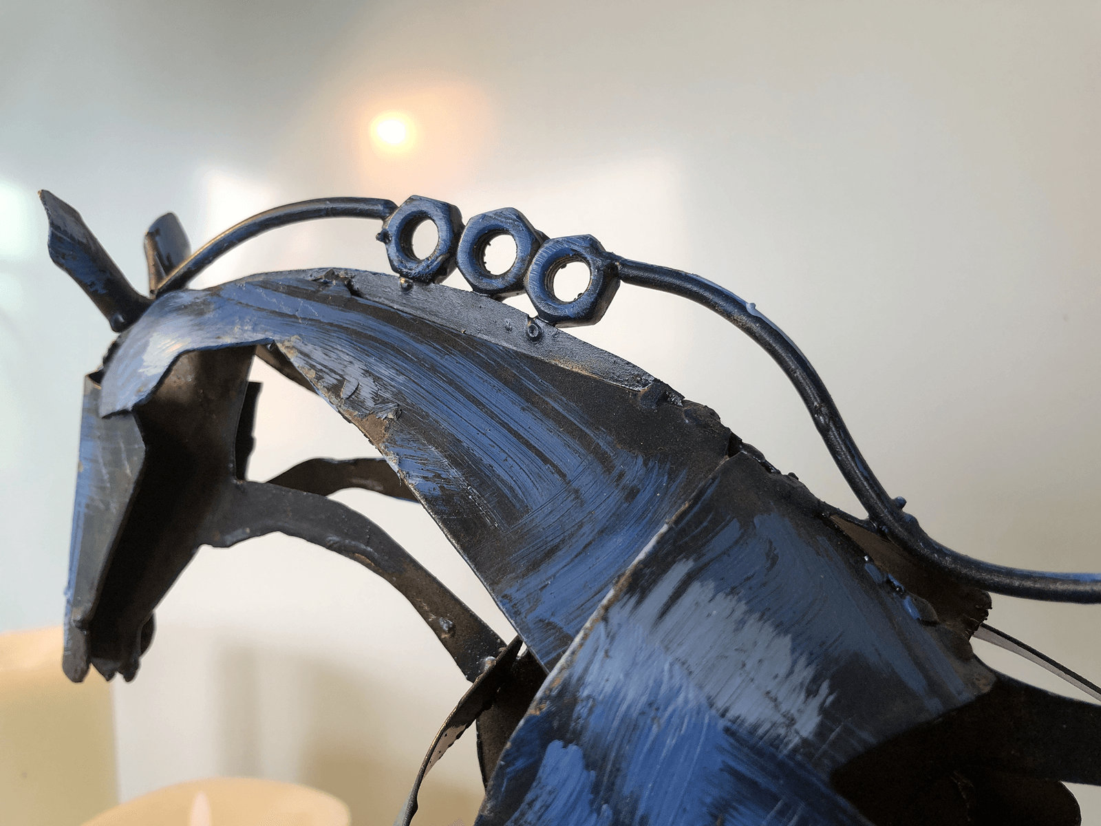 3D Metal Art Horse Statue Decor100 Handmade Horse Sculpture Etsy