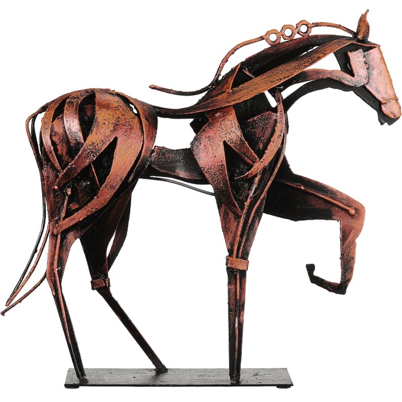 3D Metal Art Horse Statue Decor 100 Handmade Horse Sculpture Etsy