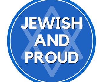 Jewish and Proud (Stand Against Antisemitism) Sticker