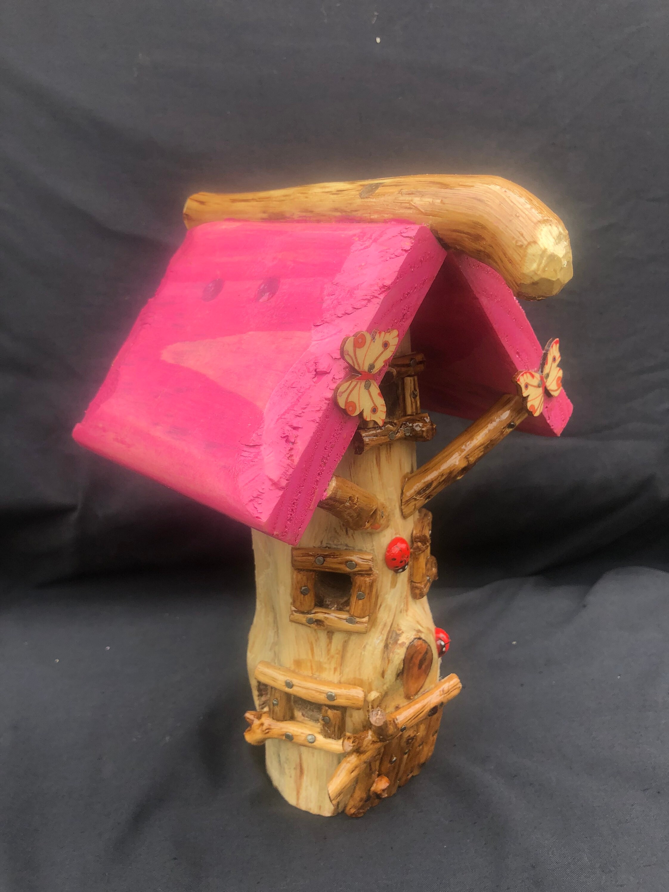 Beautiful wooden fairy house handmade Etsy