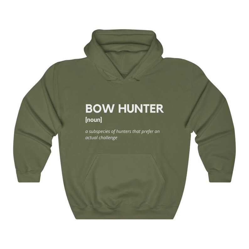 Bow Hunter Definition Funny Hunting Hoodie Archery Etsy