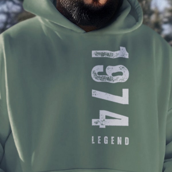 50th Birthday Gift Hoodie for Men - 50th Birthday Decorations for Men - Born in 1974 For Men - 50th Gifts Ideas for Him - 50 Birthday Hoody