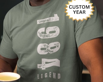 Cadeaux 40e anniversaire pour homme - Décorations 40e anniversaire pour homme - T-shirt vintage 1984 pour homme - Idées cadeaux 40e pour lui - Chemise 40 anniversaire