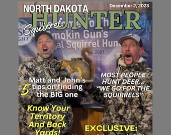 Personalized Hunting Magazine Cover: Custom Hunter Gift (Digital Print File)