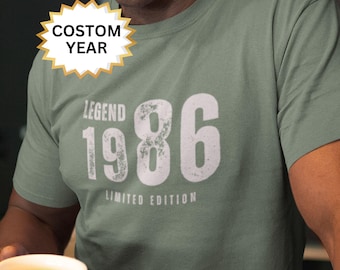1986 Limited Edition T-Shirt, Vintage 40th Birthday Gift for Men