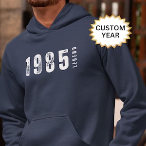 40th Birthday Gift Hoodie for Men, 1985 Hooded Sweatshirt, 40th Birthday for Men, 1985 For Men, 40th Gifts Ideas for Him, 40 Birthday Hoody