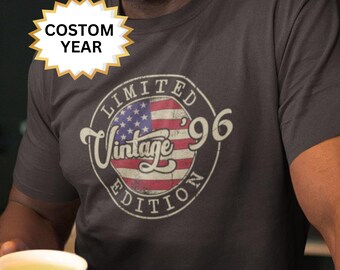 Camiseta de regalo para el 30.º cumpleaños: Edición limitada de 1996, algodón hilado en anillo