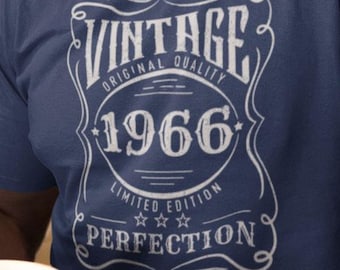 60er Jahre Geburtstag Geschenk: 1966 Vintage T-Shirt für Männer