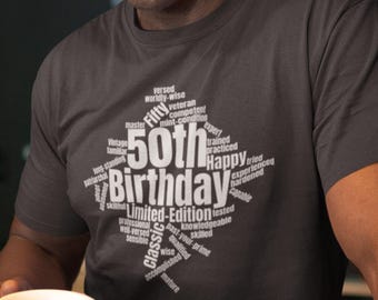 1976 års födelsedags-T-shirt, 50-årspresent för män
