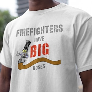 Grappige brandweerman T-shirt, brandweerman shirt, brandweerman shirts voor mannen, brandweerman cadeau voor hem, brandweerman cadeau, leuke brandweerman shirts.
