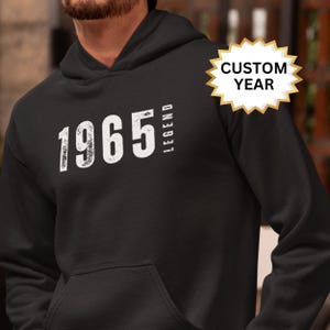 60. Geburtstag Geschenk Hoodie für Männer - 1965 Legend Sweatshirt