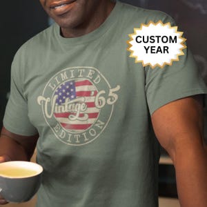 60th Birthday Gifts for Men, 1965 Birthday Shirts for Men, Custom 1965 Vintage t-shirt, Personalized 60th Gifts Ideas Man, 60 Birthday Shirt