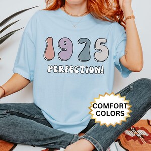 Comfort Colors 1975 Shirt 50th Birthday Gift 50th Birthday idea Birthday Gift for Her 50th Birthday Shirt Personalized Birthday Tshirt
