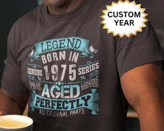 50th Birthday Shirt Gifts for Men, 50th Birthday Shirt, 1975 Birthday Tshirt for Men, 50th Gift Ideas for Him, 50 Birthday Shirt, 1975 Gifts