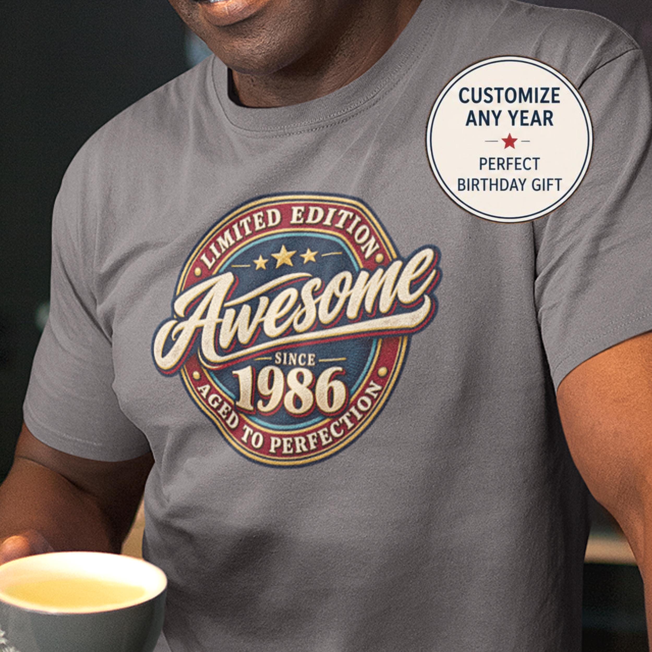 40th Birthday T-Shirt, Since 1985, Ring-Spun Cotton