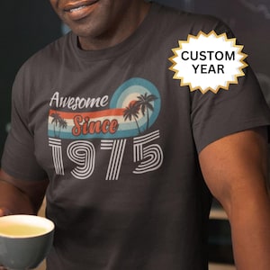 50th Birthday Shirt for Men&#39;s 50th Birthday Gift for 1975 Birthday T-shirt for Women&#39;s 50th Gifts Ideas for funny 1975 Birthday Shirt