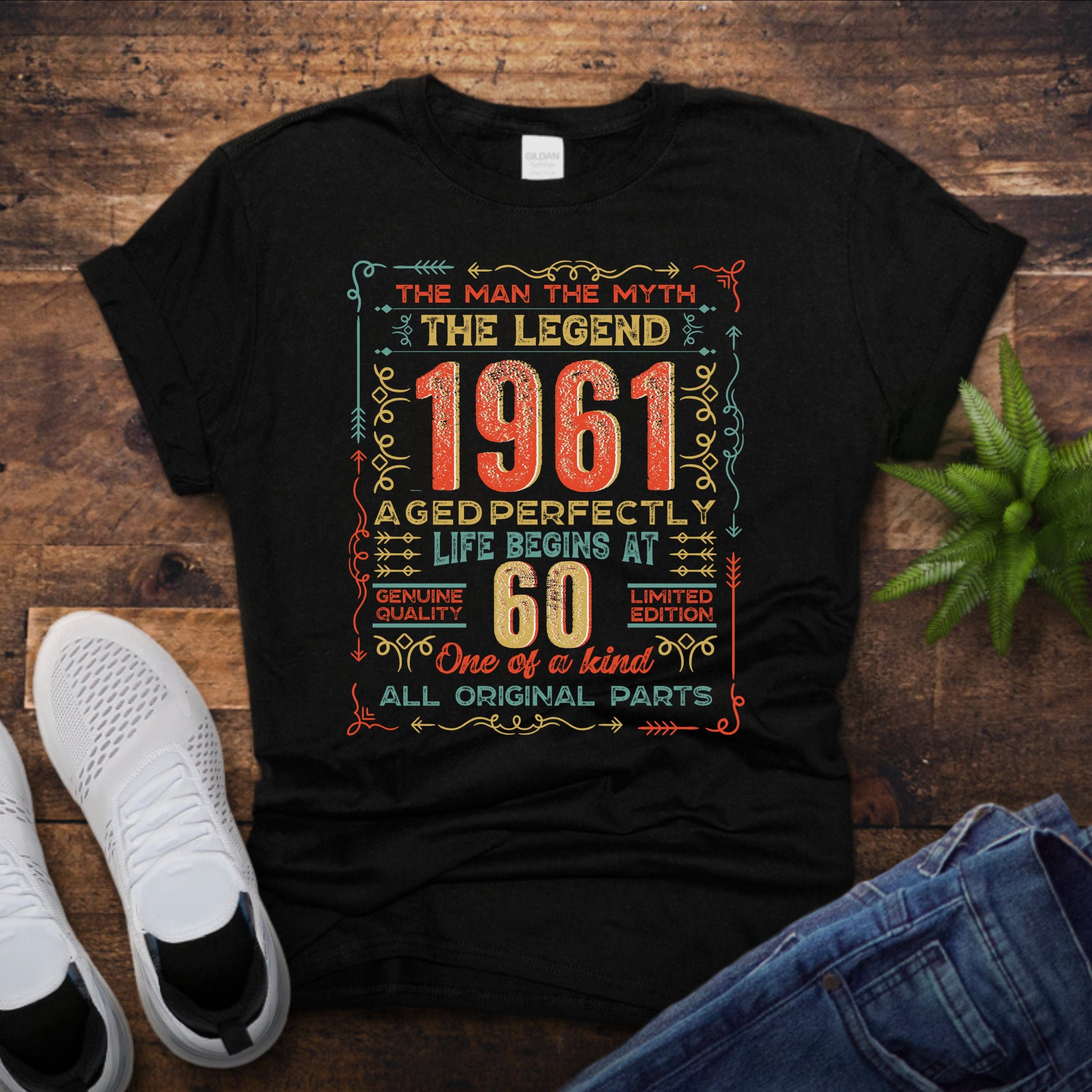 60th Birthday Shirt For Men 1961 Vintage T Shirt For Him Etsy 60th-birthday-shirt-for-men-1961-vintage-t-shirt-for-him-etsy