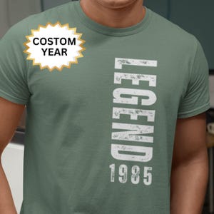 Regalo per il 40° compleanno per lui: maglietta Legend del 1986