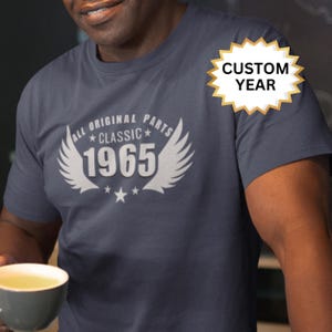 60th Birthday Gift for Men - 60th Birthday Decorations for Men -1965 Vintage t-shirt For Men - 60th Gifts Ideas for Him - 60 Birthday Shirt