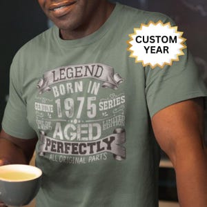 50. Geburtstagsgeschenke für Männer - 50. Geburtstagsdekorationen für Männer - 1975 Vintage-T-Shirt für Männer - 50