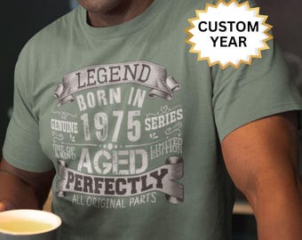 50th Birthday Gifts For Men - 50th Birthday Decorations For Men -1975 Vintage tshirt For Men - 50th Gifts Ideas For Him - 50 Birthday Shirt