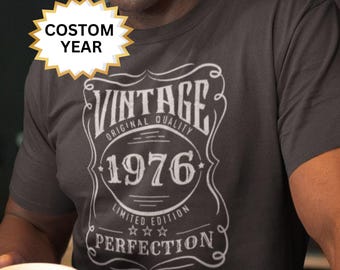 Camiseta del 50.º cumpleaños: Edición vintage de 1976