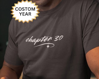 Camiseta de cumpleaños del capítulo 30 de 1996 para hombre (año personalizado)